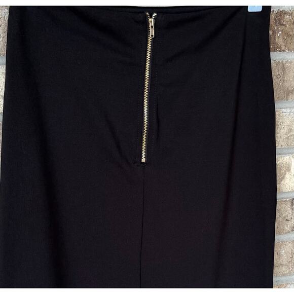 Black Maxi Skirt Side Slit MED Morticia Grunge Goth Dark Romance Steampunk Y2K - Picture 5 of 7